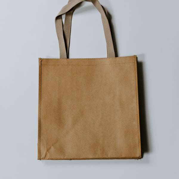Waxed canvas tote